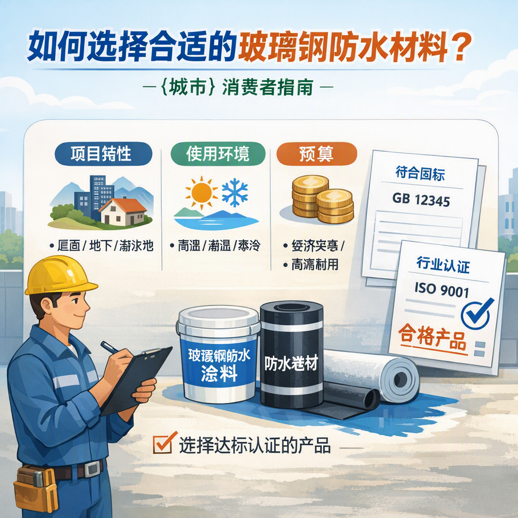如何判定玻璃钢防水材料的合格标准？ 锦州 消费者指南